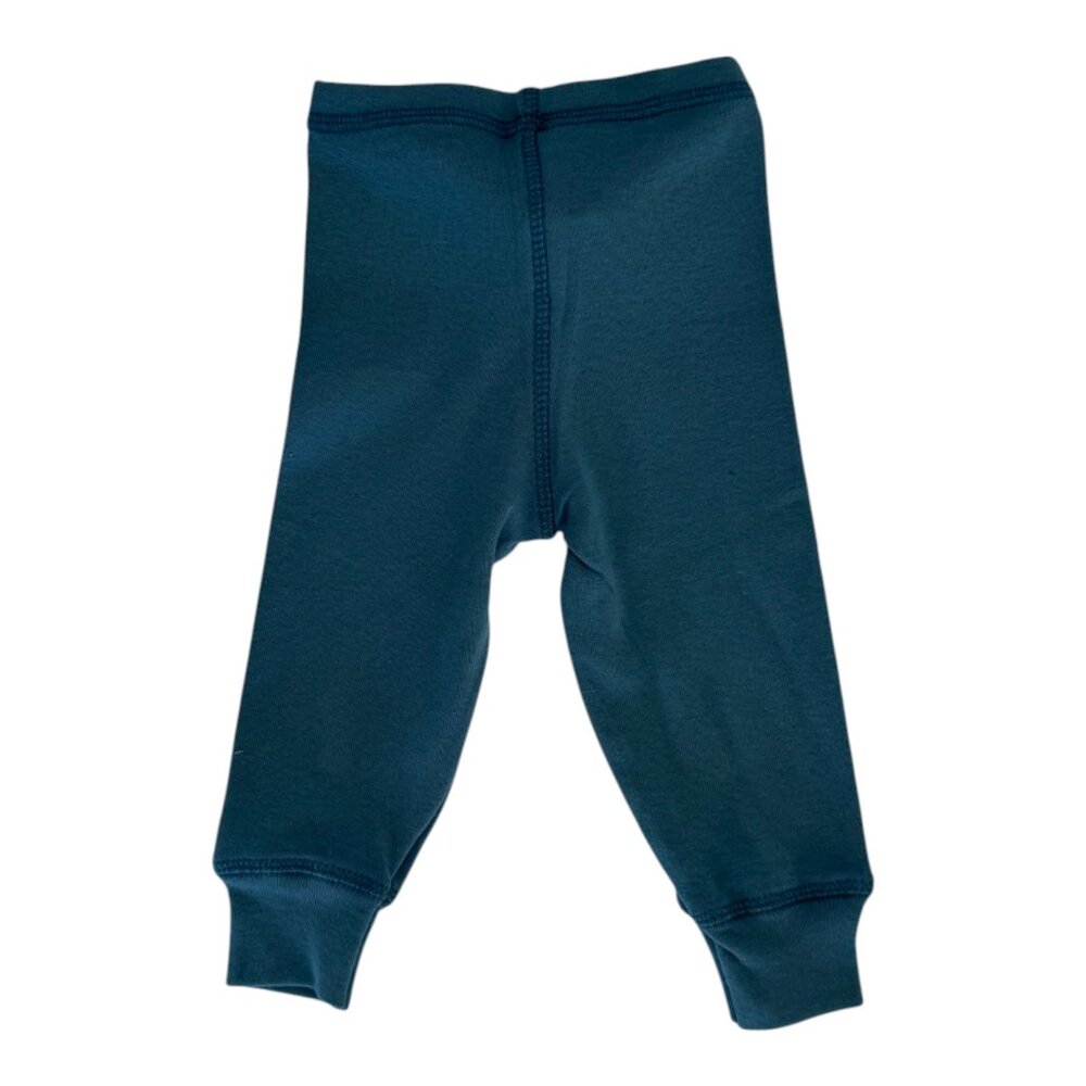 POUDRE ORGANIC - LEGGINGS - 100% ORGANIC COTTON - BLUE GREEN - 6M - NWT - Picture 3 of 4